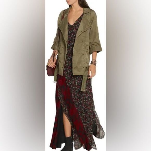 Current/Elliott the Infantry Jacket Army Green Utility Celeb viral size 0 xs Y2K - Picture 10 of 14